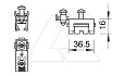 Зажим 927 SCH-K-VA для ленточных заземляющих скоб, Ø8мм/2,5-25мм², нерж. сталь от интернет-магазина amperkin.by