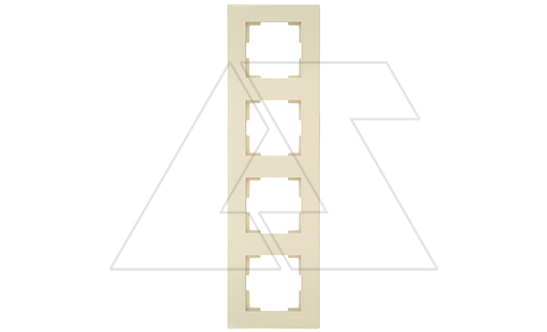 Rita - Рамка 4 поста, вертикальный монтаж, сл.кость