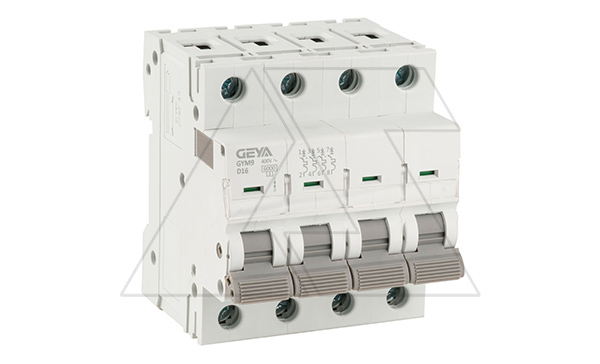 Авт. выключатель GYM9-4P-16D, 4P, 16A, хар-ка D, 6kA, 4M