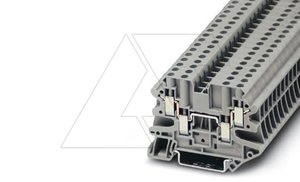 Клемма проходная UT 4-QUATTRO /6,2mm, винтовая, 4 присоед., 4(max 6)mm2, 32A, 500V, серая Клемма проходная UT 4-QUATTRO /6,2mm, винтовая, 4 присоед., 4(max 6)mm2, 32A, 500V, серая