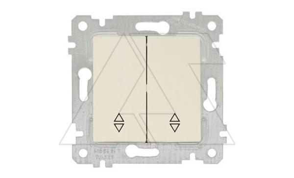 Rita - Переключатель на два направления двухклавишный, пруж. зажимы, сл.кость