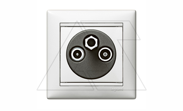 Valena - Розетка TV-RD-SAT-каб.сеть 2400MHz, < 1,5 дБ, белая