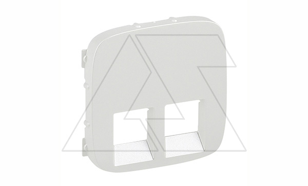 Valena Allure - Лицевая панель для двойных телефонных/информационных розеток, жемчуг