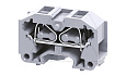 Мини-клемма проходная модульная CM2.5S2 /10x30mm, монтаж на панель, пружинная, 4 присоед., 2,5(max 4)mm2, 24A, 500V, серая от интернет-магазина amperkin.by