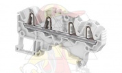 Клемма ZK2.5-4P-BL/5,2 пружинный зажим, для нейтрали, 4 контакта, 24А, 1000В, синий от интернет-магазина amperkin.by
