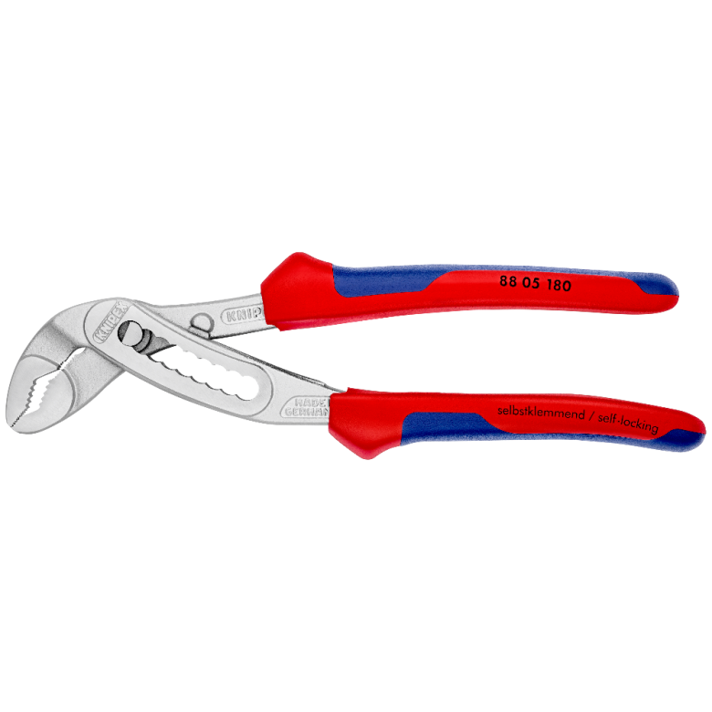 Клещи переставные ALLIGATOR®, 42 мм (1 1/2"), под ключ 36 мм, L-180 мм, Cr-V, хром., 2-комп. рукоятк