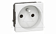 Mosaic - Розетка 2P+E, 2М, фр. стандарт, 4мм.кв, винт. зажимы, со шторками, белая от интернет-магазина amperkin.by