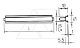 Профильная рейка 46277 T160 Q GTR, для крепл. клемн. колодок в коробки T100, T160, гальванич. оцинк. от интернет-магазина amperkin.by