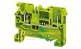 Клемма защитного проводника CXG2.5/1B /5x50mm, пружинная, штекерный отвод, 2 присоед., 2,5(max 4)mm2, желто-зеленая от интернет-магазина amperkin.by Клемма защитного проводника CXG2.5/1B /5x50mm, пружинная, штекерный отвод, 2 присоед., 2,5(max 4)mm2, желто-зеленая от интернет-магазина amperkin.by