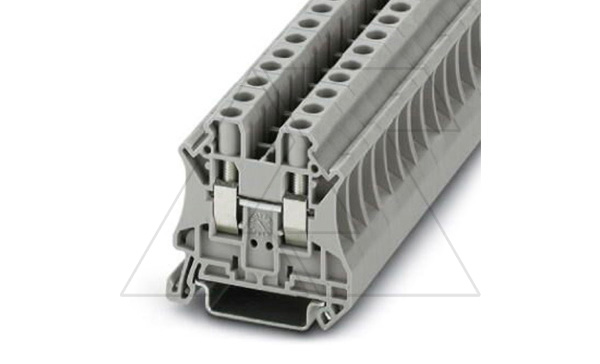 Клемма проходная UT 6 /8,2mm, винтовая, 2 присоед., 6(max 10)mm2, 41A, 1000V, серая Клемма проходная UT 6 /8,2mm, винтовая, 2 присоед., 6(max 10)mm2, 41A, 1000V, серая