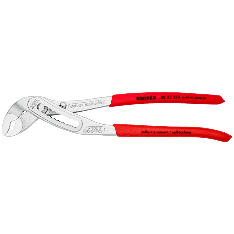 Клещи переставные ALLIGATOR®, 50 мм (2"), под ключ 46 мм, L-250 мм, Cr-V, хром., обливные рукоятки (