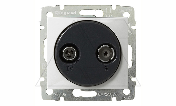 Valena - Розетка TV-RD концевая 862MHz, белая