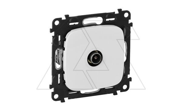 Valena Allure - Розетка TV простая 2400MHz, белая (инд. упаковка)