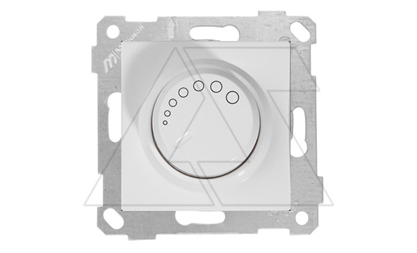 Rita - Светорегулятор (RL) с подсветкой, поворотный, 600 Вт, белый