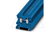 Клемма проходная UT 4 BU /6,2mm, винтовая, 2 присоед., 4(max 6)mm2, 32A, 1000V, синяя от интернет-магазина amperkin.by