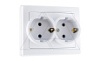 JOWISZ - Розетка 2x2P+E, белый от интернет-магазина amperkin.by