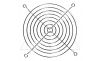 Решетка защитная MGF для вентилятора 120x120мм, сталь
