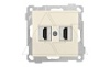 21 - Розетка 2xHDMI, сл.кость от интернет-магазина amperkin.by