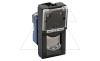 Mosaic - Розетка RJ-45 Кат. 6 UTP, 1М, с окном маркировки, матовый черный