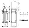 L52-K1-3-MEM123-IP65 Концевой выключатель мгновенного действия (1НО+1НЗ) реверсивный металлический ролик с угловым действием на длинном рычаге от интернет-магазина amperkin.by