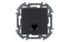 Inspiria - Розетка 1хRJ-45 UTP CAT6 (антрацит) от интернет-магазина amperkin.by