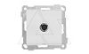 21 - Розетка TV, проходная, белый от интернет-магазина amperkin.by