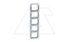 Galea Life - Рамка Metallic на 5 постов вертикальная, Brushed Aluminium от интернет-магазина amperkin.by