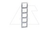 Galea Life - Рамка Metallic на 5 постов вертикальная, Brushed Aluminium от интернет-магазина amperkin.by