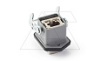 Разъем, размер H3A, тип гнездо, 8P, 1,5A, 125V, RJ45, приборный, с фиксатором, металл, IP65, RAL 7037 от интернет-магазина amperkin.by