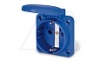 Розетка встраиваемая 16A, SCHUKO без шторок 2P+E, 200_250VAC 50/60Hz, уст. 50x60mm, IP54, серия DOMO от интернет-магазина amperkin.by