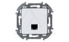 Inspiria - Розетка 1хRJ-45 UTP CAT5E (белый) от интернет-магазина amperkin.by