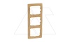 Galea Life - Рамка на 3 поста вертикальная, Maple