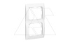 Galea Life - Рамка на 2 поста вертикальная, White