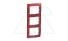 Galea Life - Рамка Metallic на 3 поста вертикальная, Magic Red от интернет-магазина amperkin.by