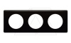 Celiane - Рамка 3 поста черный глянец