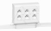 Mosaic - Накладная коробка с рамкой 3х4М, белая, верт. или гориз. монтаж с 031703/9