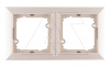 OPAL - Рамка 2 поста, бежевый
