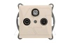 OPAL - Розетка двойная TV+R+SAT концевая, 5_2400MHz, бежевый