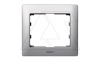 Galea Life - Рамка Metallic на 1 пост, Brushed Aluminium