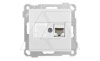 21 - Розетка 1хRJ-45 кат. 6 UTP, белый от интернет-магазина amperkin.by