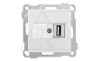 21 - Розетка 1xUSB Type A, для передачи данных, белый от интернет-магазина amperkin.by
