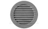 Решетка вентиляционная с сеткой круглая для отверстия Ø100мм, внешний Ø128мм, пластик, серый от интернет-магазина amperkin.by