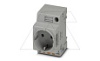 Розетка EO-CF/PT стандартная, push-in зажимы, монтаж DIN-рейка / прямой, 16A, 250VAC, серая от интернет-магазина amperkin.by