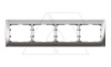 Galea Life - Рамка Metallic на 4 поста горизонтальная, Chrome от интернет-магазина amperkin.by
