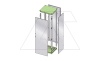 Крыша + дно щита ENUX 1600x800мм (ШхГ), RAL5020