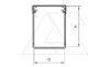 Перфокороб LK4 40025, органайзер для шкафов, 40 x 25 мм (глубина х ширина крышки), L=2000мм, RAL 7030 серый от интернет-магазина amperkin.by