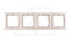 OPAL - Рамка 4 поста, бежевый от интернет-магазина amperkin.by