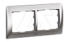Galea Life - Рамка Metallic на 2 поста горизонтальная, Chrome от интернет-магазина amperkin.by