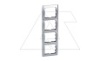 Galea Life - Рамка Metallic на 4 поста вертикальная, Brushed Aluminium от интернет-магазина amperkin.by