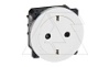 Celiane - Розетка 2P+E, с плоской лицевой панелью, пруж. зажимы, защ. шторки, белый от интернет-магазина amperkin.by
